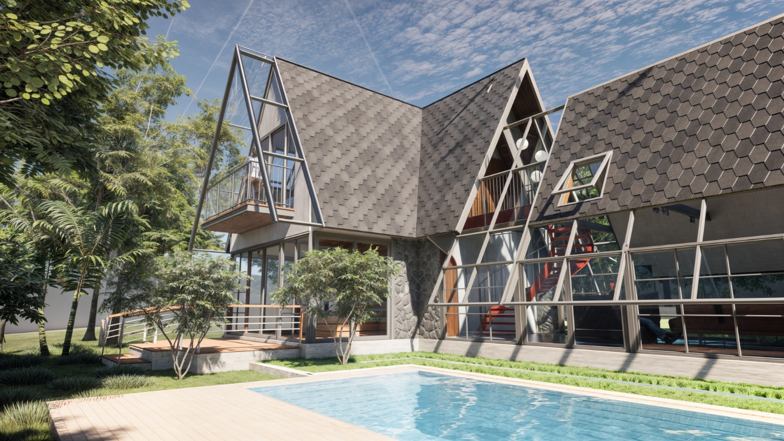 Landmark Vanasiri farmhouse exteriors with pool