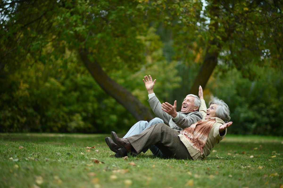 Couple enjoying leisure living surrounded by nature
