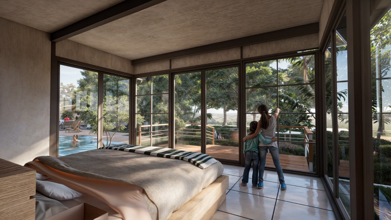 Family enjoying a Landmark Vanasiri farmhouse